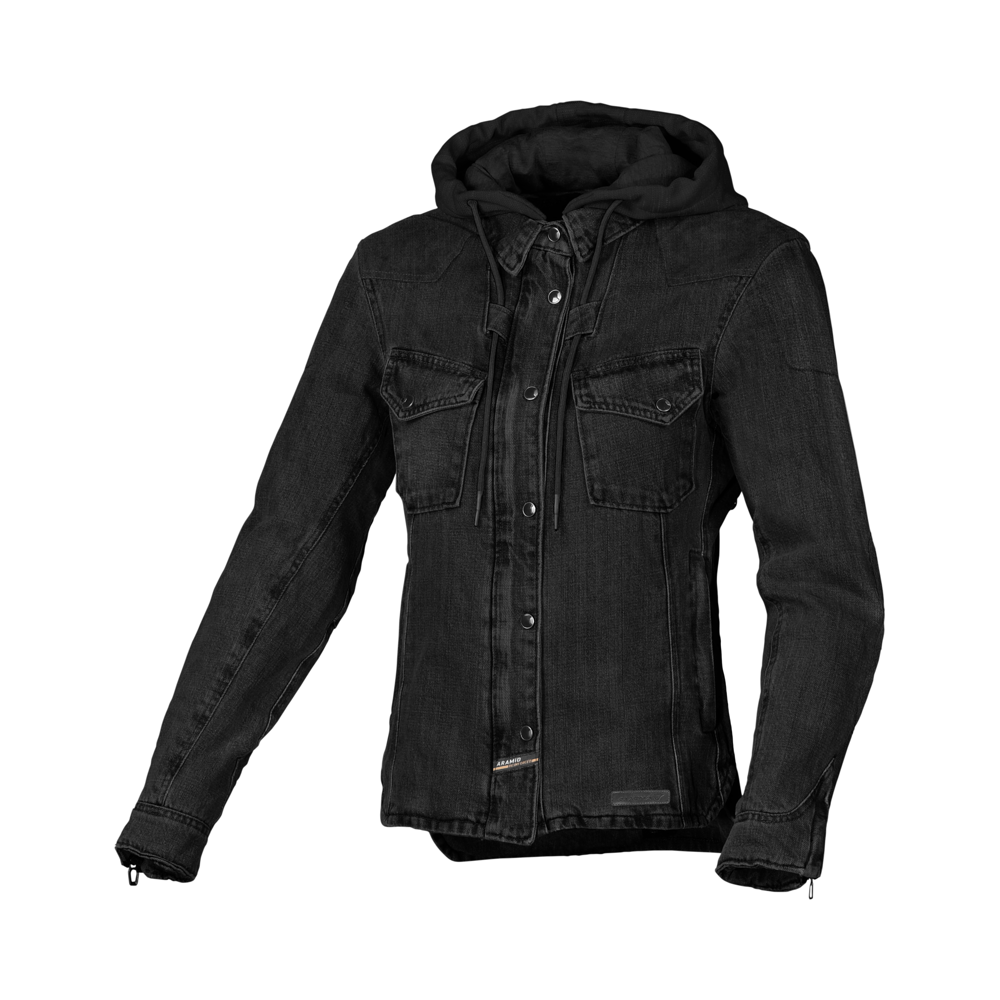 Macna Inland Nero – Giacca Moto Casual con Cappuccio Donna