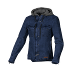 Macna Inland Blu/Marrone – Giacca Moto Casual con Cappuccio Donna