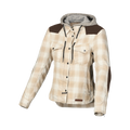Macna Inland Beige/Marrone – Giacca Moto Casual con Cappuccio Donna
