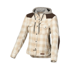 Macna Inland Beige/Marrone – Giacca Moto Casual con Cappuccio Donna