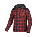 Macna Inland Rosso/Nero - Giacca Moto Camicia Estiva in Cotone Casual CE Classe A Uomo - vista 1