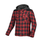 Macna Inland Rosso/Nero - Giacca Moto Camicia Estiva in Cotone Casual CE Classe A Uomo - vista 1
