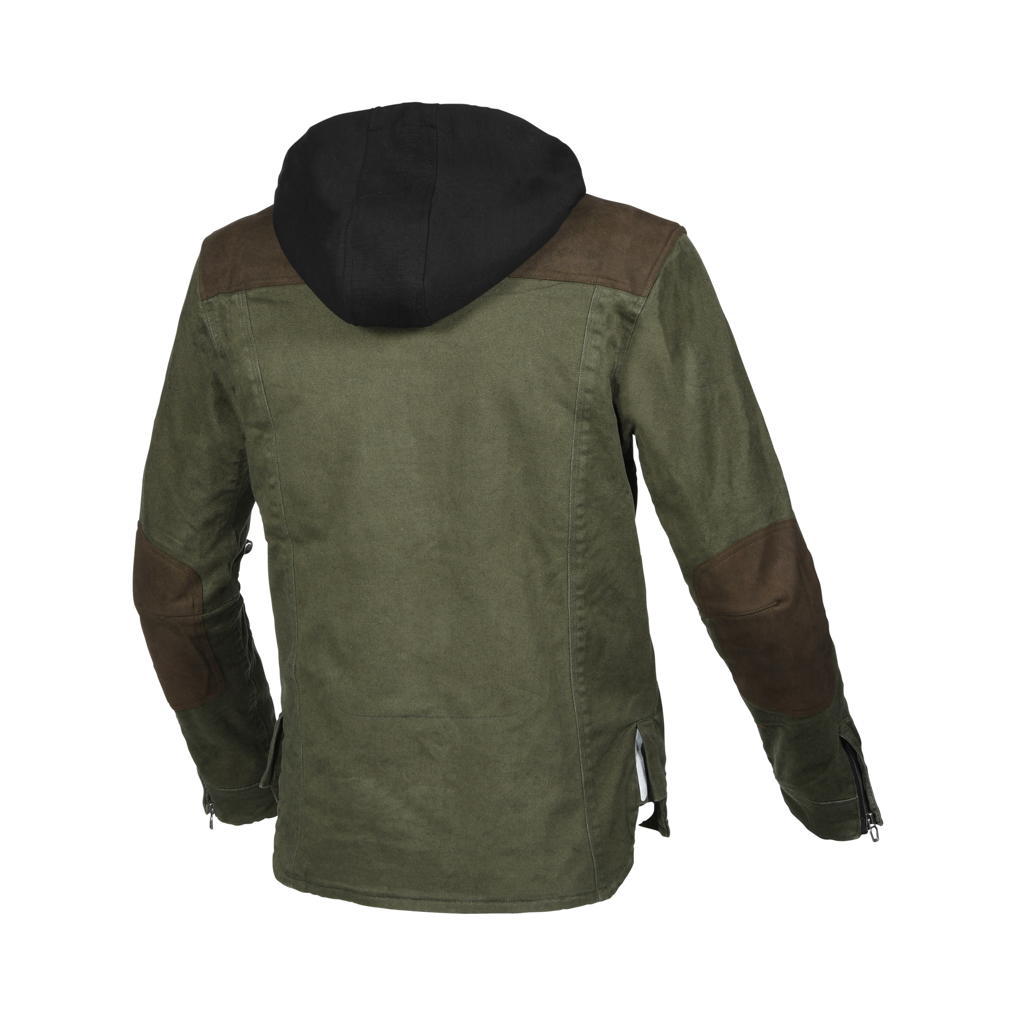 Macna Inland Verde/Marrone - Giacca Moto Camicia Estiva in Cotone Casual CE Classe A Uomo - vista 2