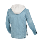 Macna Inland Azzurro - Giacca Moto Camicia Estiva in Cotone Casual CE Classe A Uomo - vista 2