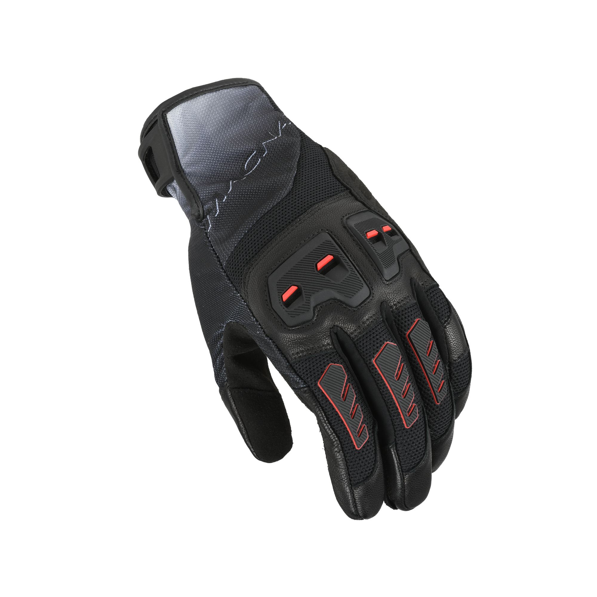 Macna Jugo 2.0 Nero / Rosso guanti moto