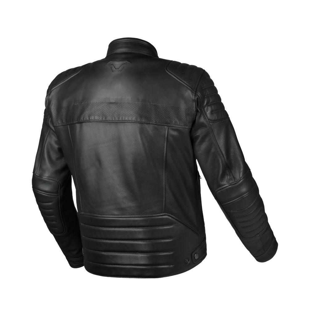 Macna Lance 2.0 Nero – Giacca Moto in Pelle Casual Ventilata CE Classe AA Uomo – vista 3
