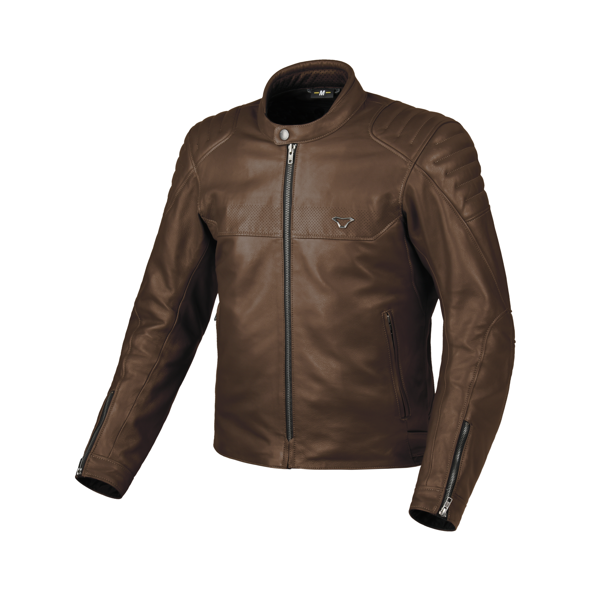 Macna Lance 2.0 Marrone – Giacca Moto in Pelle Casual Ventilata CE Classe AA Uomo – vista 1