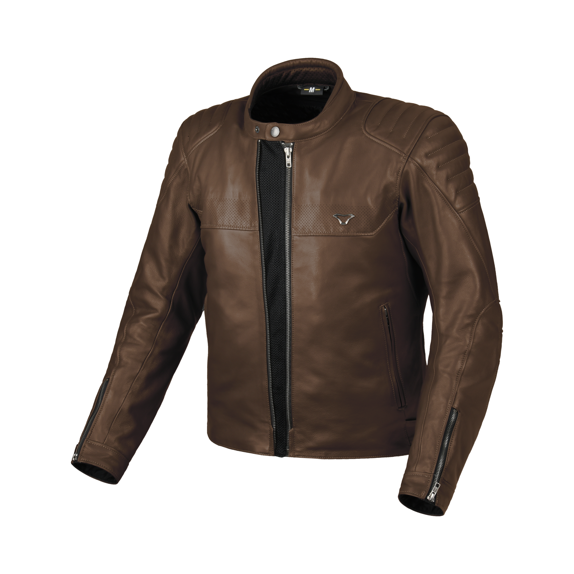 Macna Lance 2.0 Marrone – Giacca Moto in Pelle Casual Ventilata CE Classe AA Uomo – vista 2