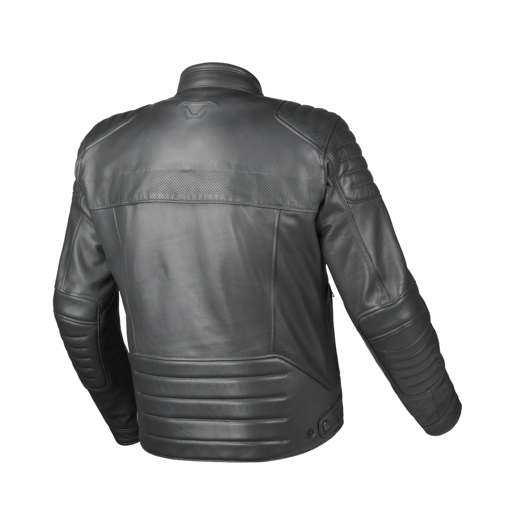Macna Lance 2.0 Grigio scuro – Giacca Moto in Pelle Casual Ventilata CE Classe AA Uomo – vista 3