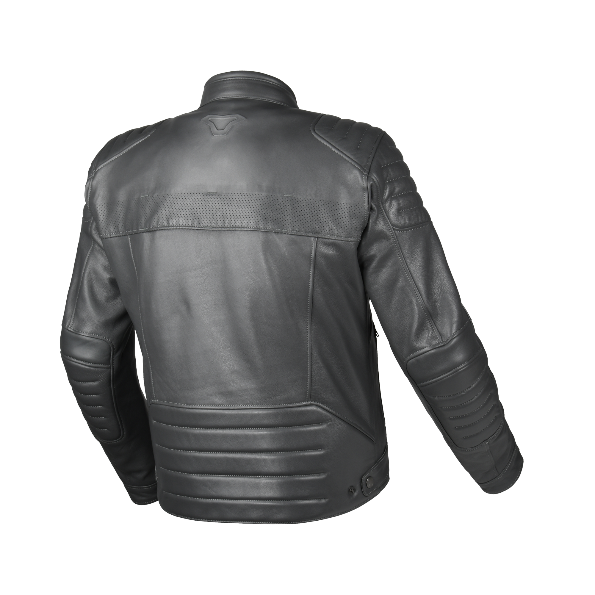 Macna Lance 2.0 Grigio scuro – Giacca Moto in Pelle Casual Ventilata CE Classe AA Uomo – vista 3