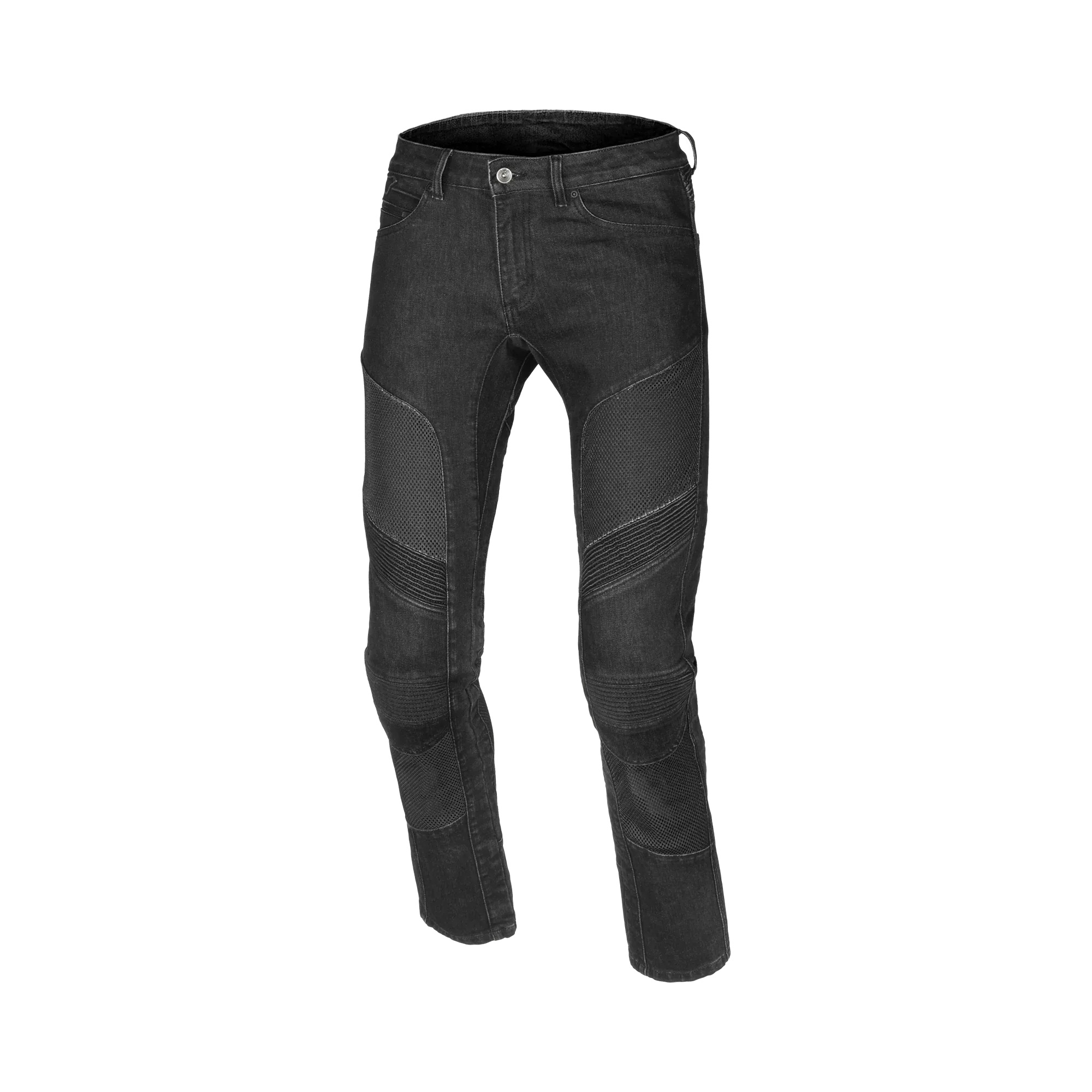 Macna Macna Livity Jeans Moto Uomo Aramide CE Classe A – Protezioni Ginocchia Incluse Nero Jeans - Moon Bike - Vista 1