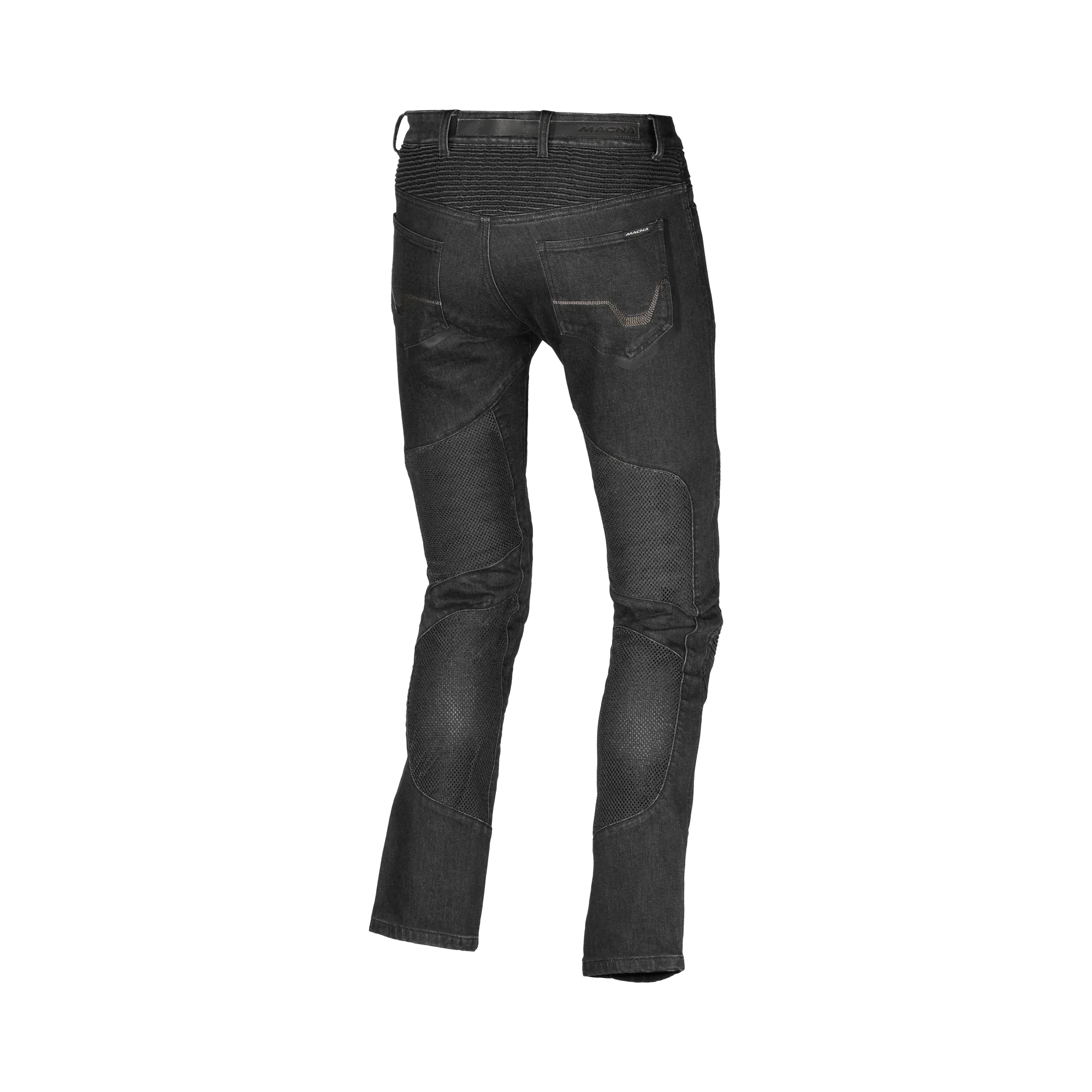 Macna Macna Livity Jeans Moto Uomo Aramide CE Classe A – Protezioni Ginocchia Incluse Nero Jeans - Moon Bike - Vista 2
