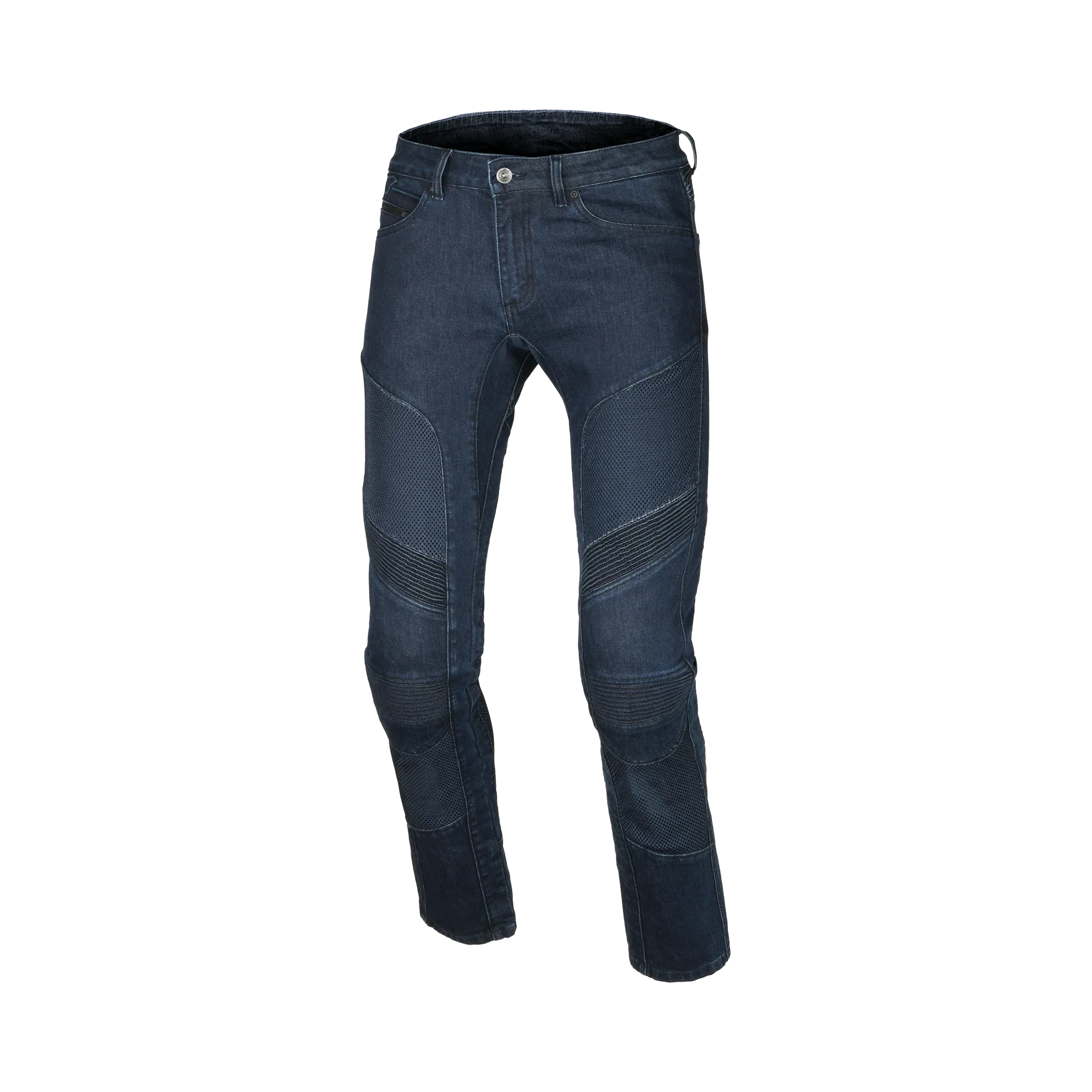 Macna Macna Livity Jeans Moto Uomo Aramide CE Classe A – Protezioni Ginocchia Incluse Nero Jeans - Moon Bike - Vista 3