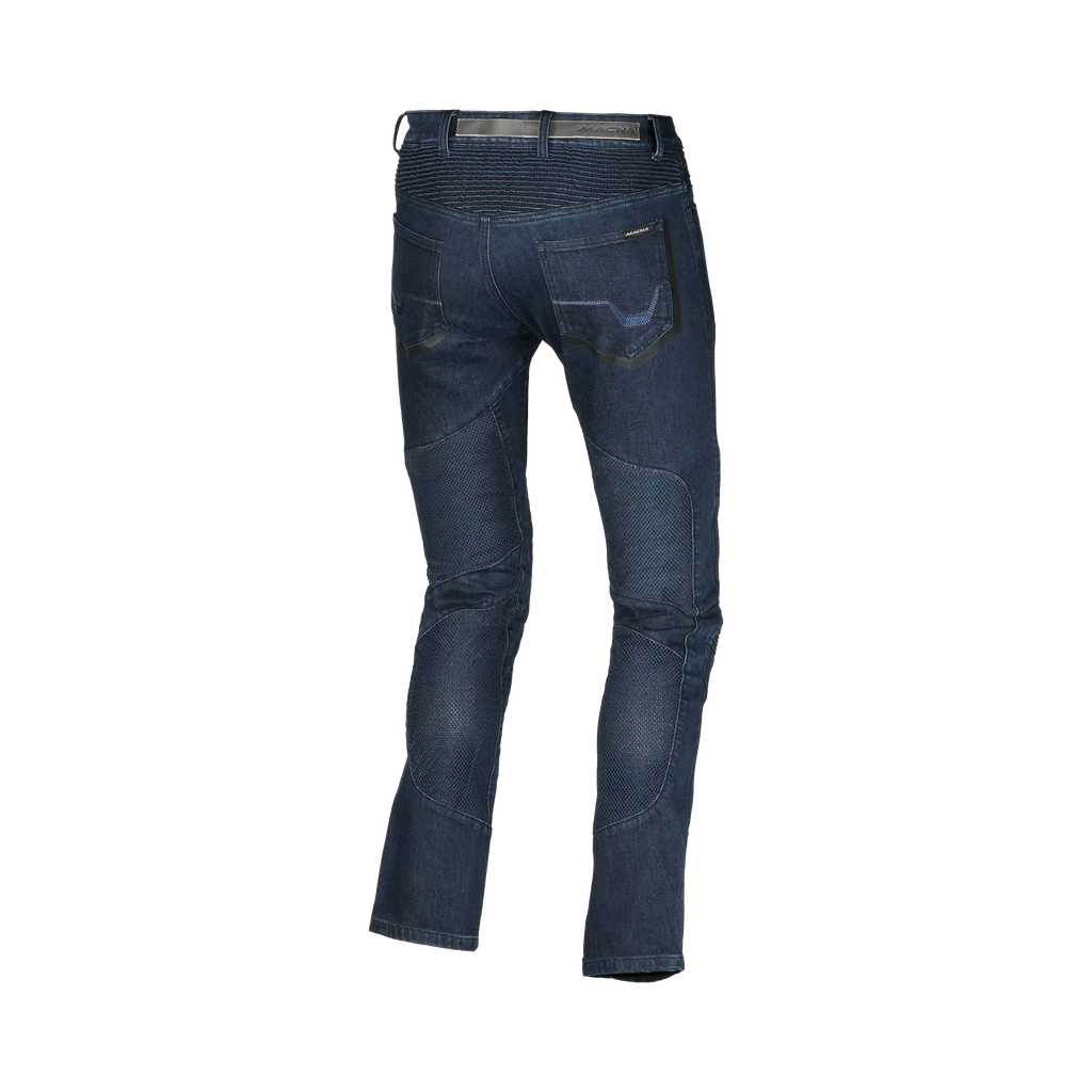 Macna Macna Livity Jeans Moto Uomo Aramide CE Classe A – Protezioni Ginocchia Incluse Nero Jeans - Moon Bike - Vista 4