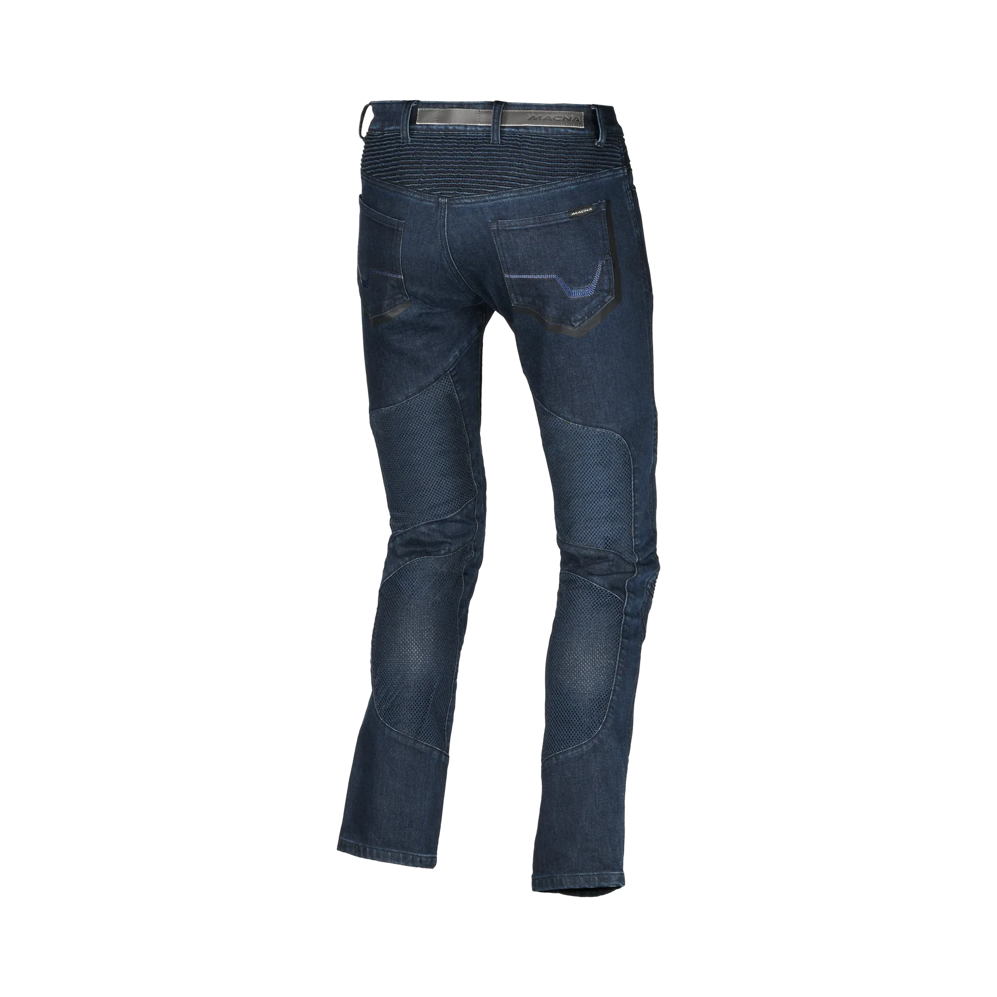 Macna Macna Livity Jeans Moto Uomo Aramide CE Classe A – Protezioni Ginocchia Incluse Nero Jeans - Moon Bike - Vista 4