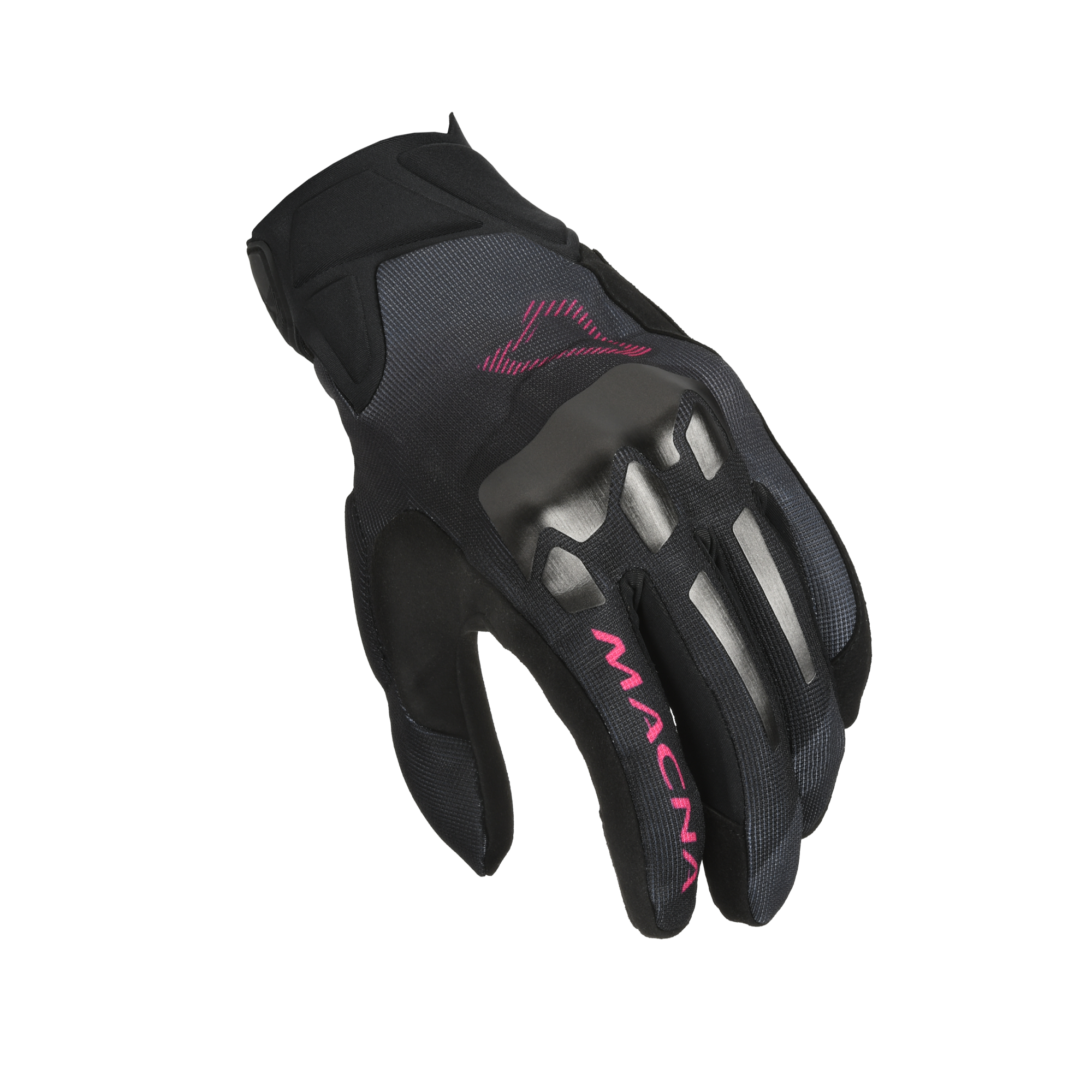 Macna Mana Donna Nero/Rosa – Guanti Moto Estivi CE Donna – vista 1