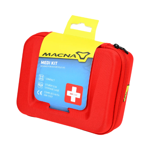 Macna Macna Medi Kit Pronto Soccorso Moto DIN 13167 – Kit Emergenza Compatto Nero Kit di pronto soccorso da viaggio - Moon Bike - Vista 1