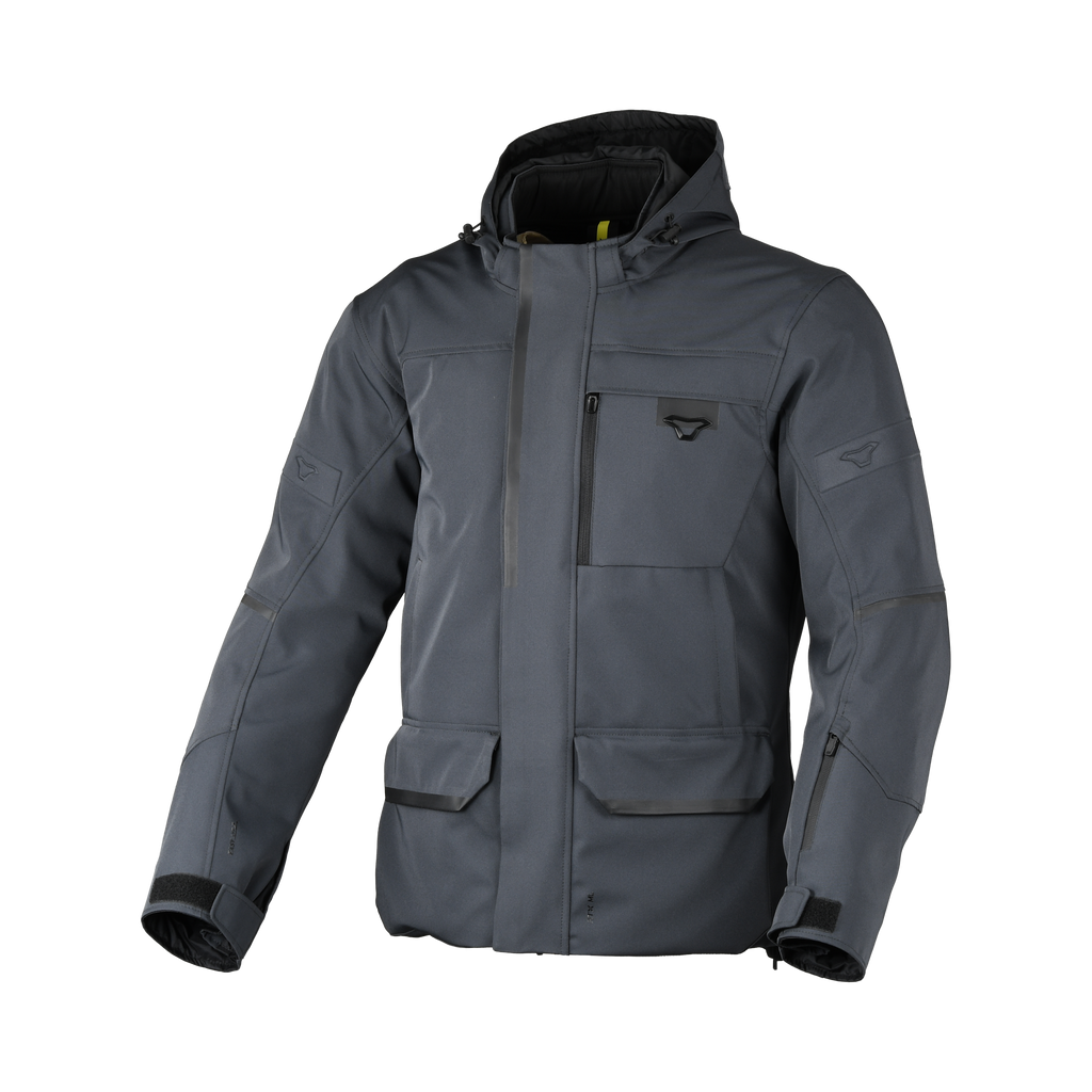 Macna Mondo 2.0 Nero - Giacca Moto Softshell Impermeabile Touring CE Uomo - vista 1