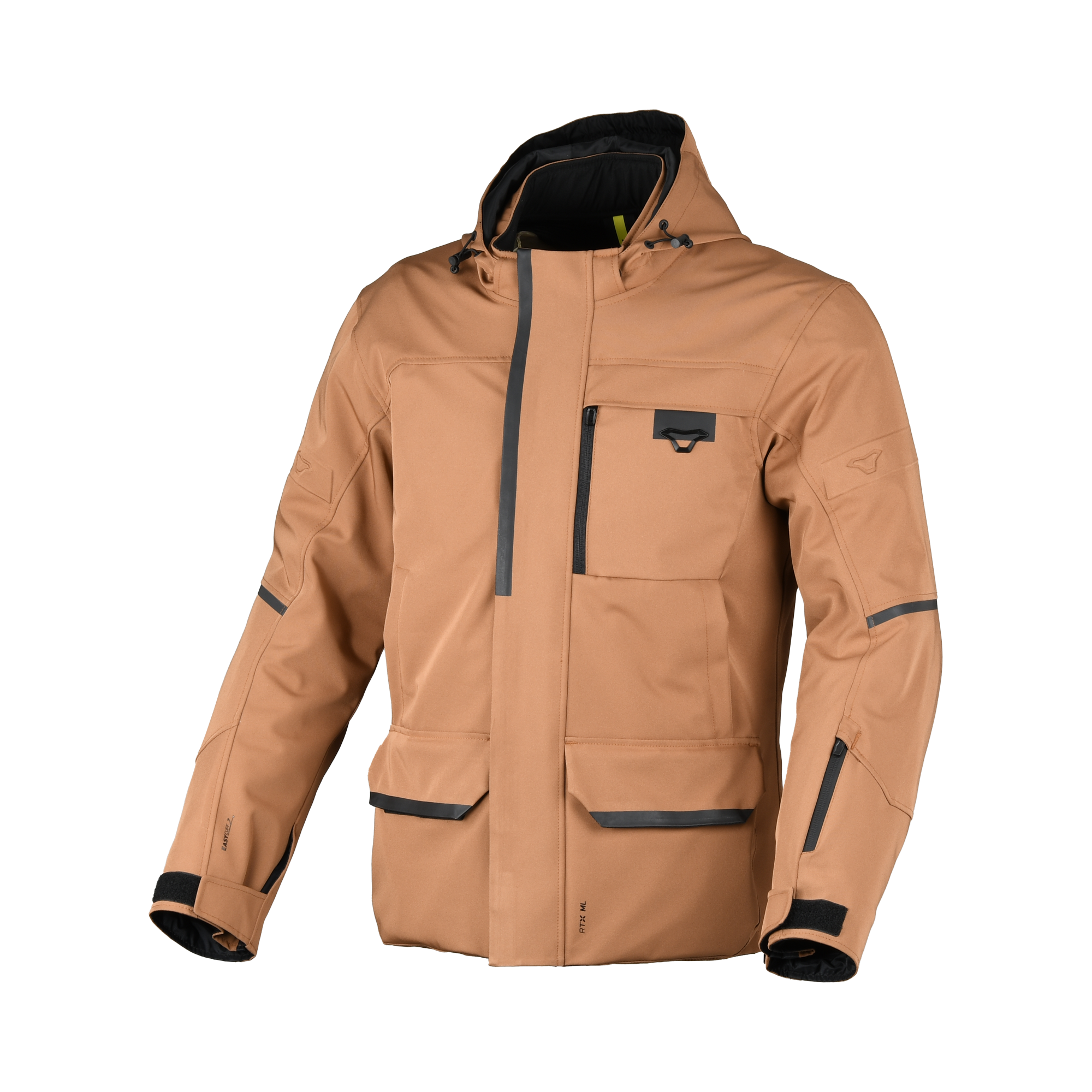 Macna Mondo 2.0 Marrone - Giacca Moto Softshell Impermeabile Touring CE Uomo - vista 1