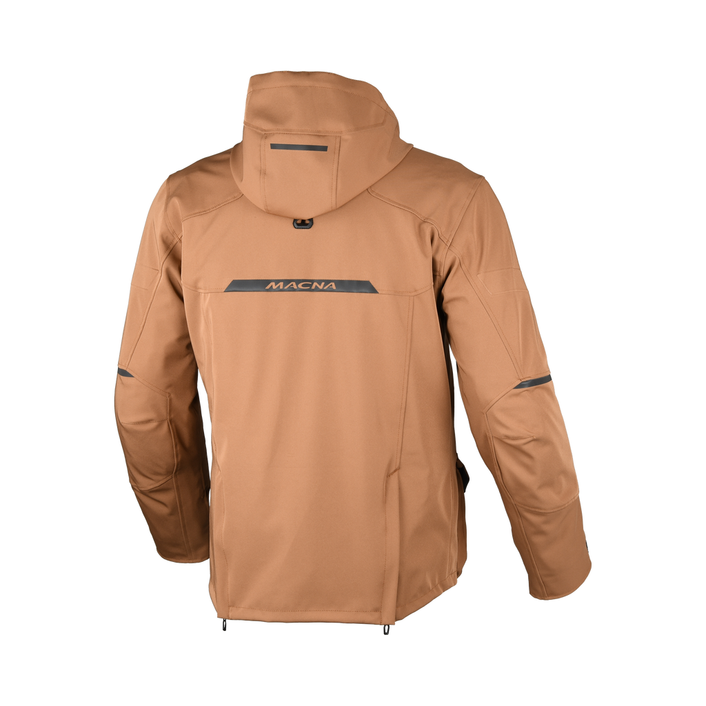 Macna Mondo 2.0 Marrone - Giacca Moto Softshell Impermeabile Touring CE Uomo - vista 2