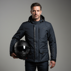 Macna Macna Mondo Giacca Moto Impermeabile Blu – Urban Touring CE Classe A Uomo Blu Abbigliamento per moto - Moon Bike - Vista 6