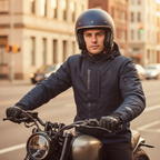 Macna Macna Mondo Giacca Moto Impermeabile Blu – Urban Touring CE Classe A Uomo Blu Abbigliamento per moto - Moon Bike - Vista 10