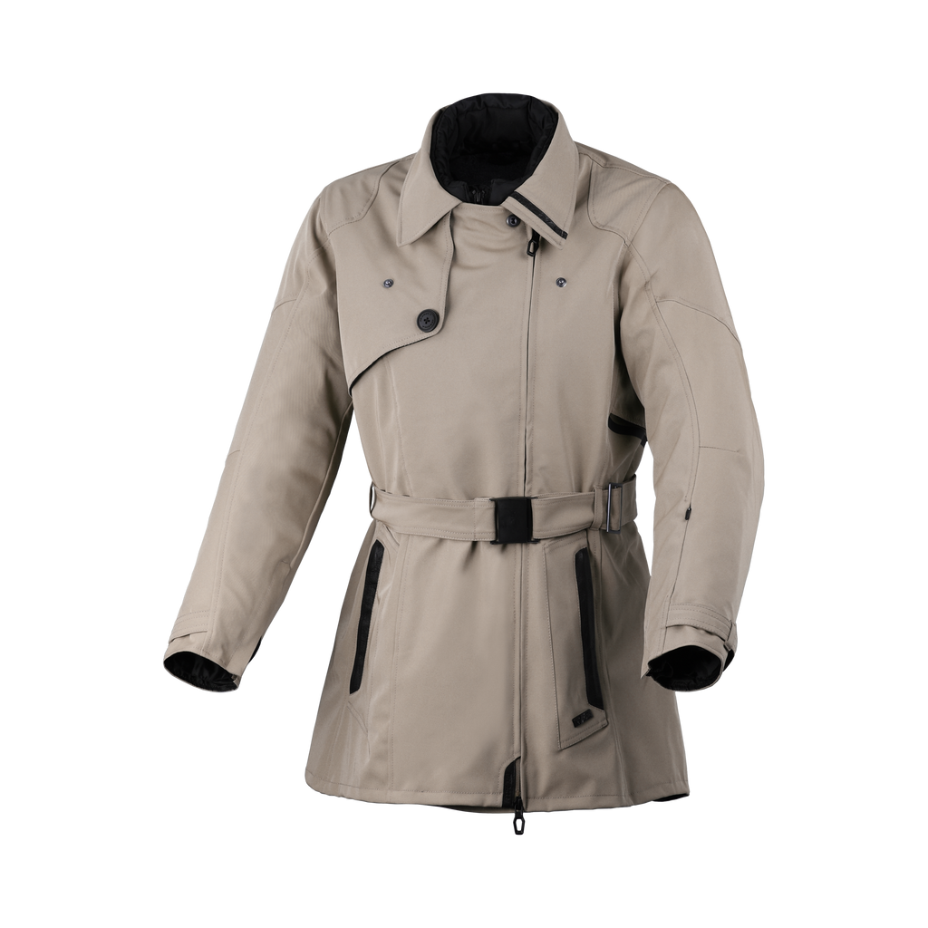 Macna Motique Beige giacca moto vista 1