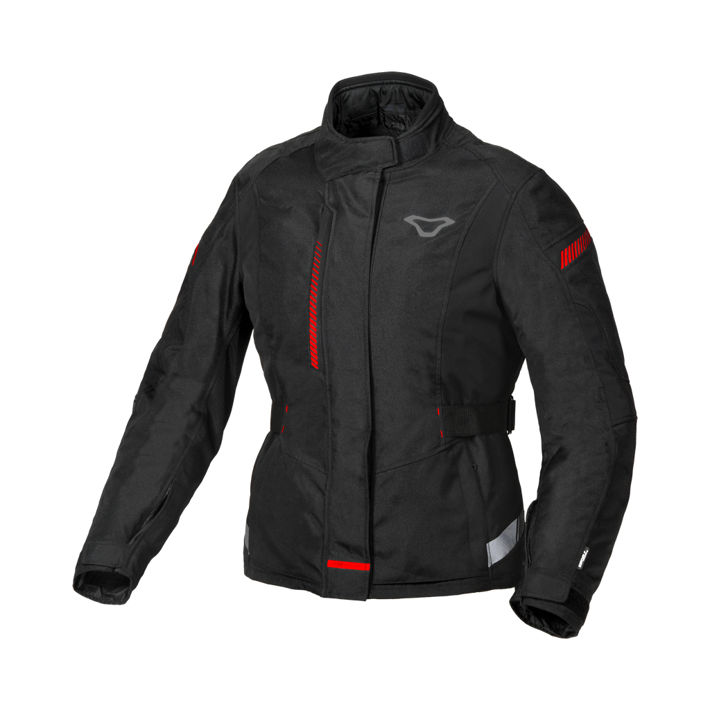 Macna Nivala Nero/Rosso – Giacca Moto Touring 2 Strati Donna