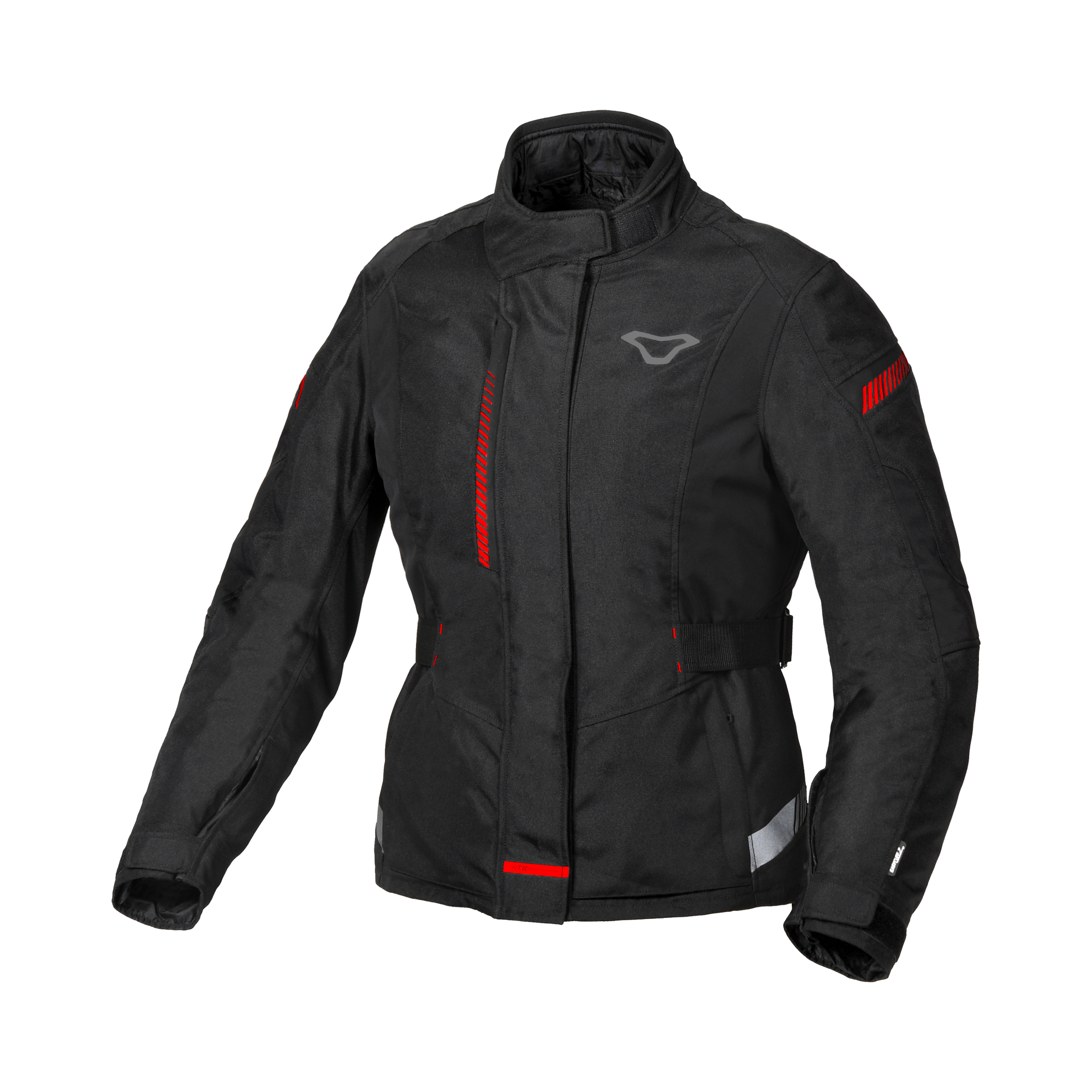 Macna Nivala Nero/Rosso – Giacca Moto Touring 2 Strati Donna