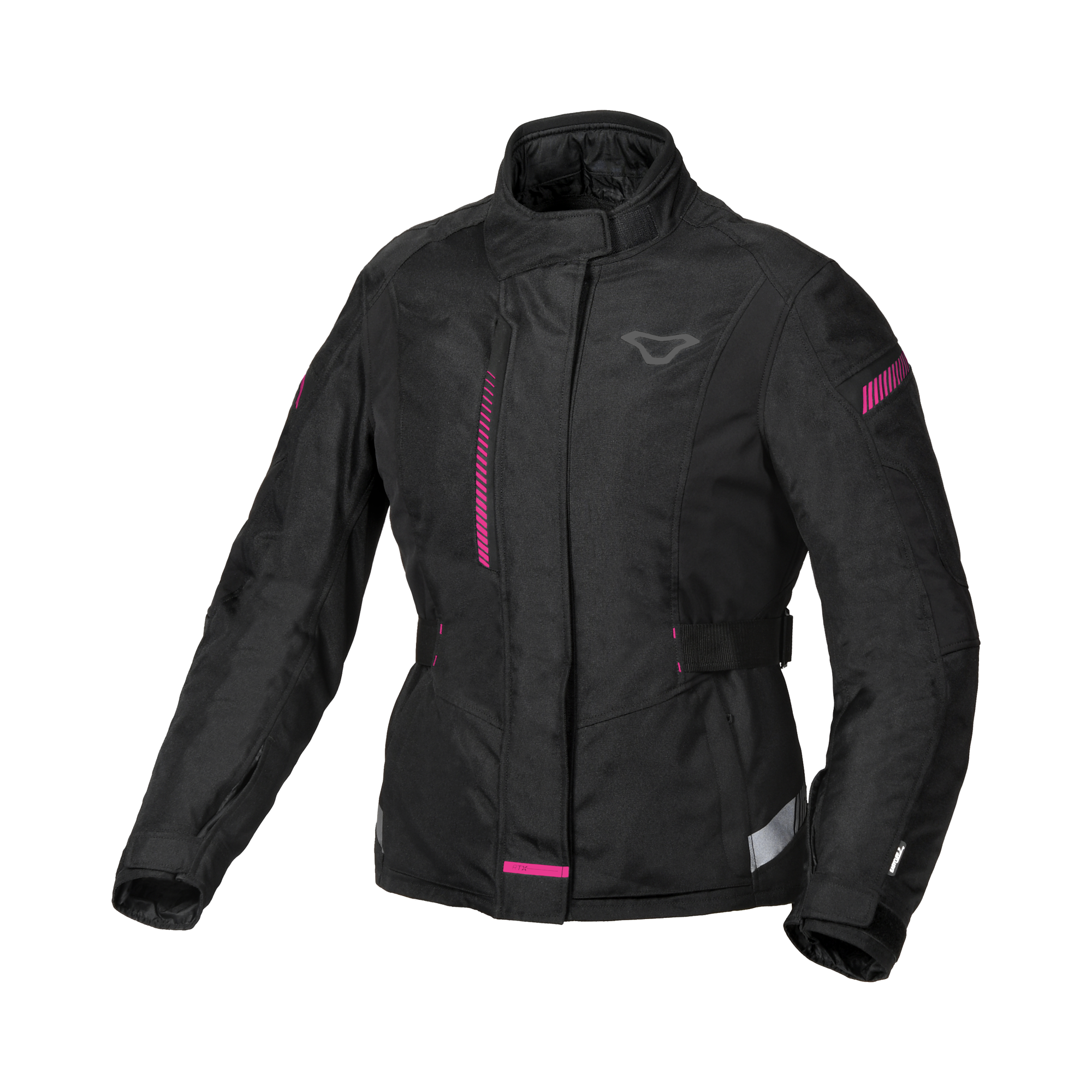 Macna Nivala Nero/Rosa – Giacca Moto Touring 2 Strati Donna