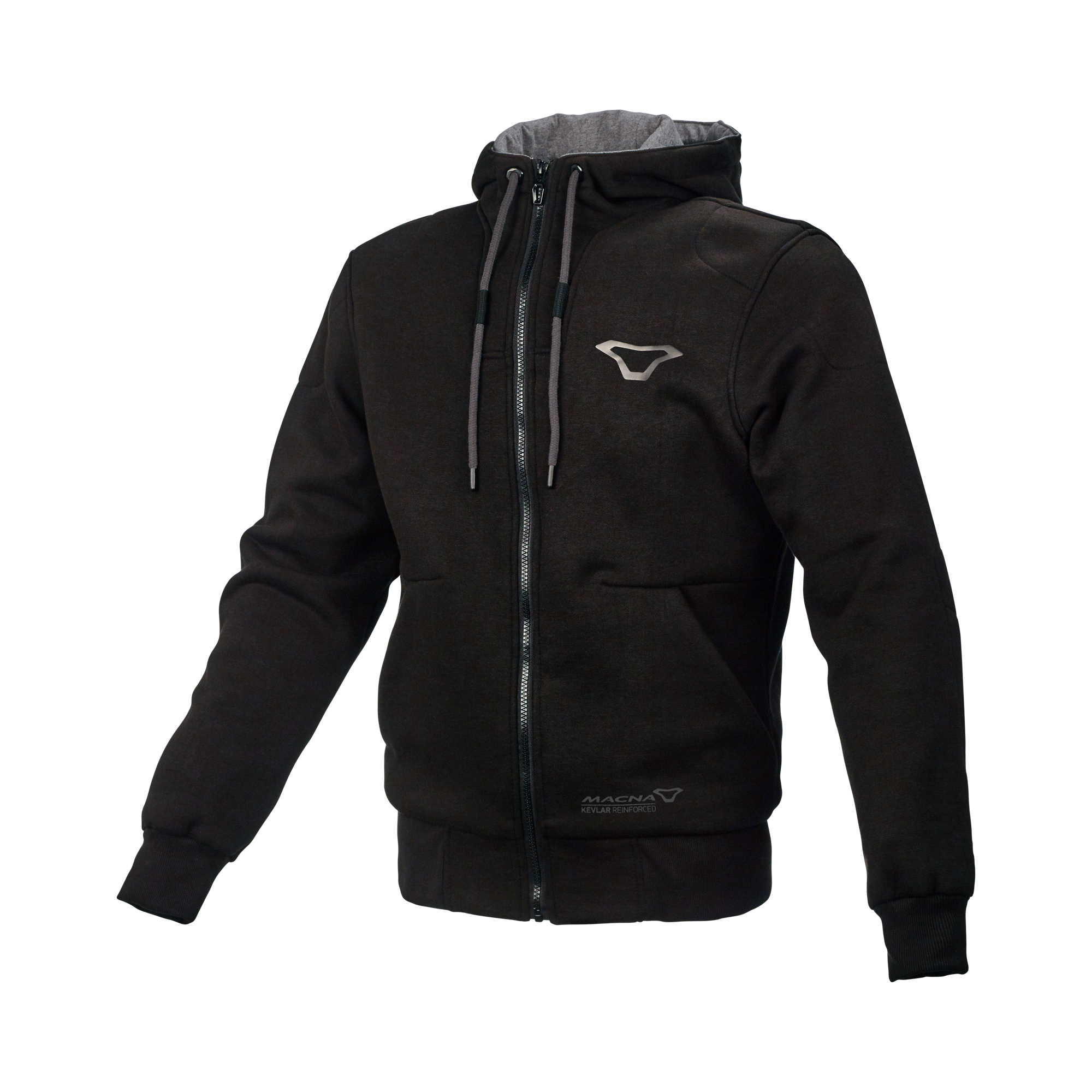 Macna Nuclone Nero - Felpa Moto Estiva in Cotone Casual CE Uomo - vista 1