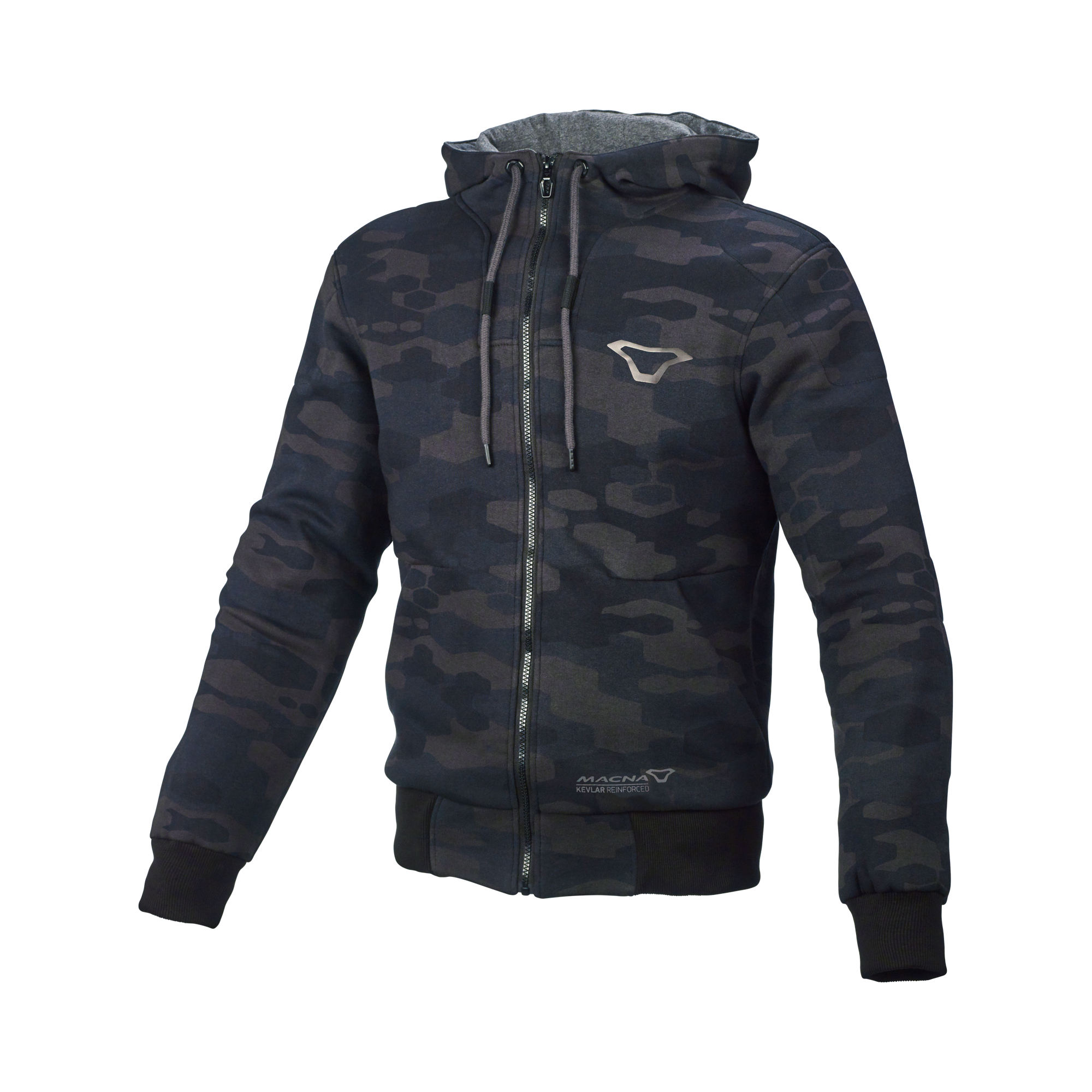 Macna Nuclone Stampa Nera - Felpa Moto Estiva in Cotone Casual CE Uomo - vista 1