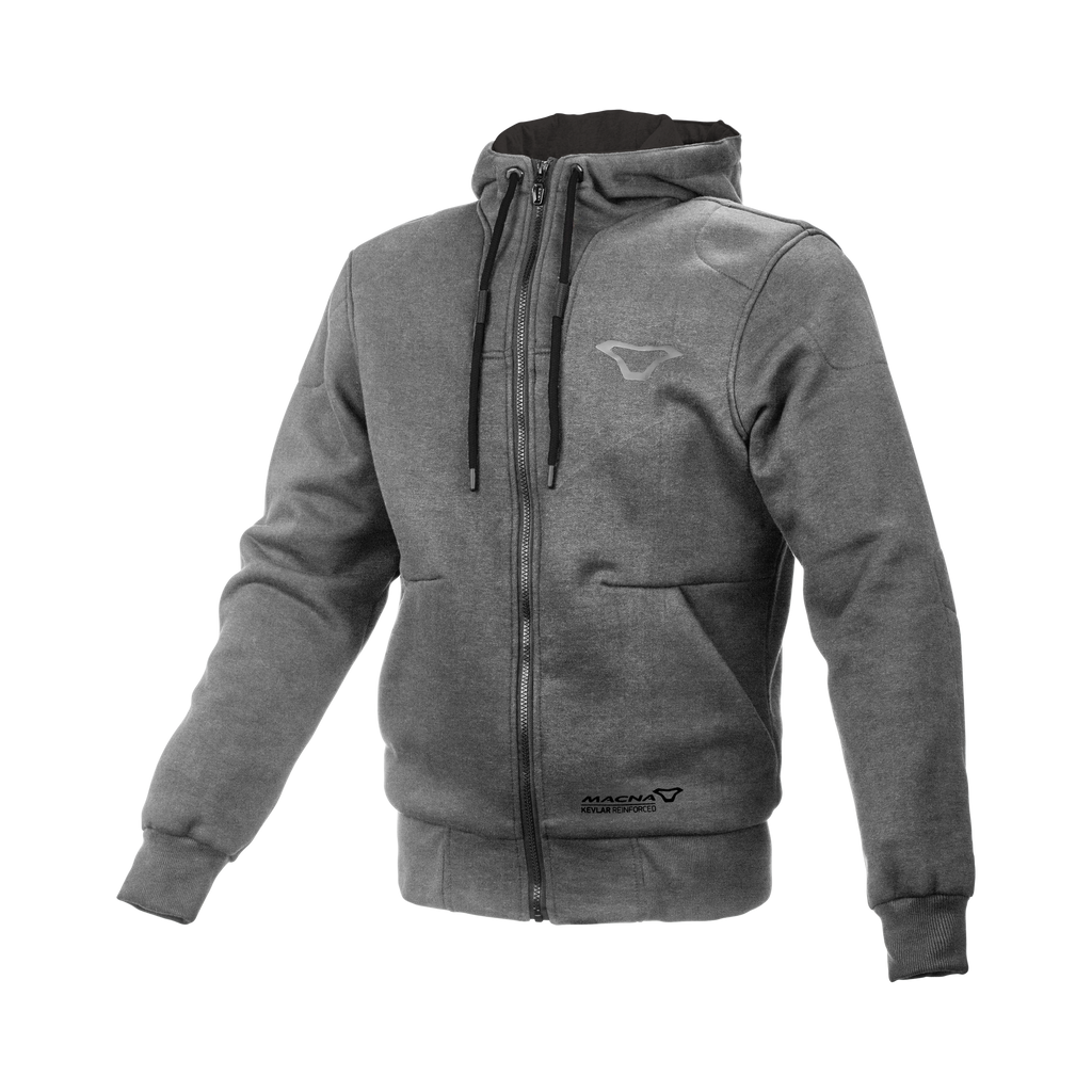 Macna Nuclone Grigio - Felpa Moto Estiva in Cotone Casual CE Uomo - vista 1