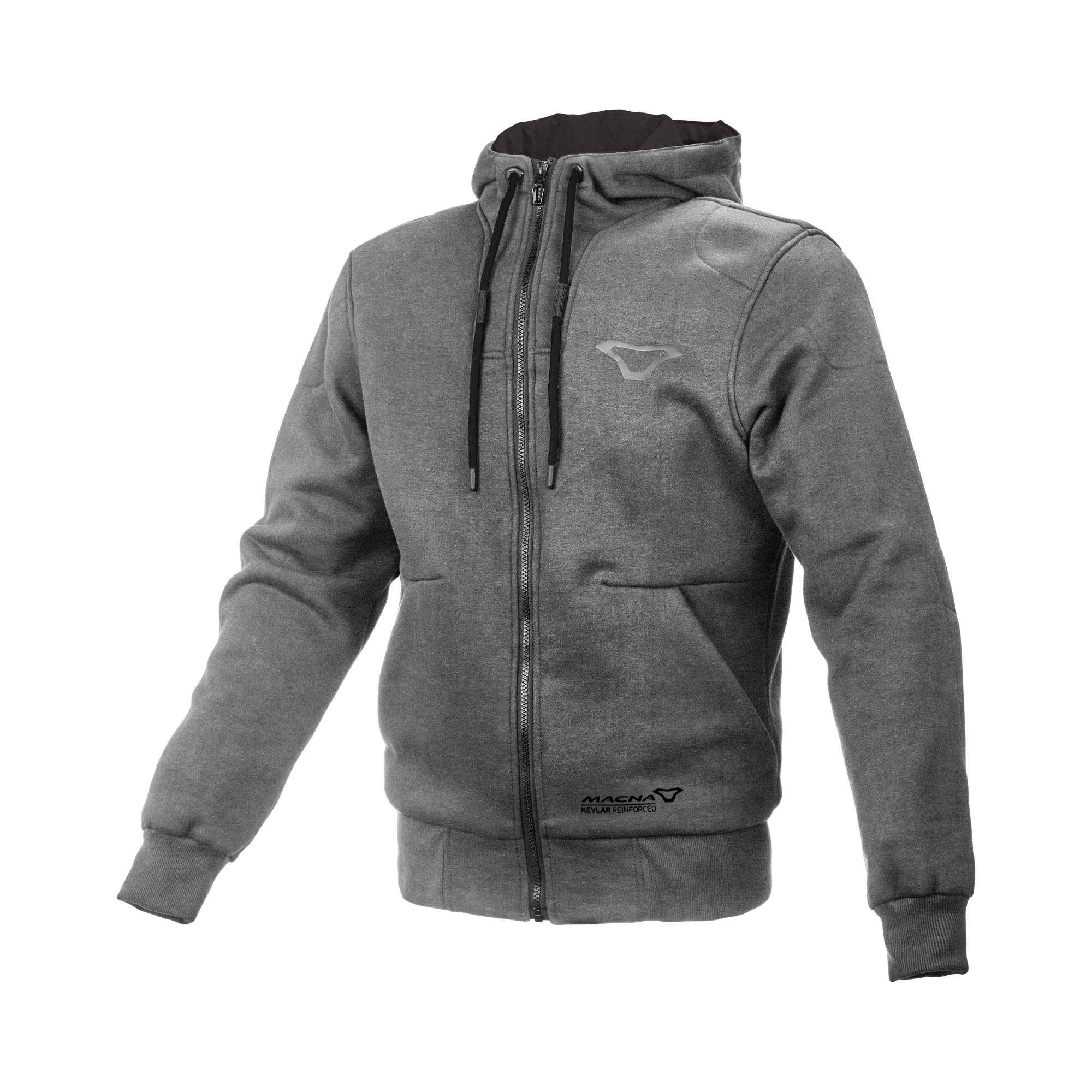 Macna Nuclone Grigio - Felpa Moto Estiva in Cotone Casual CE Uomo - vista 1