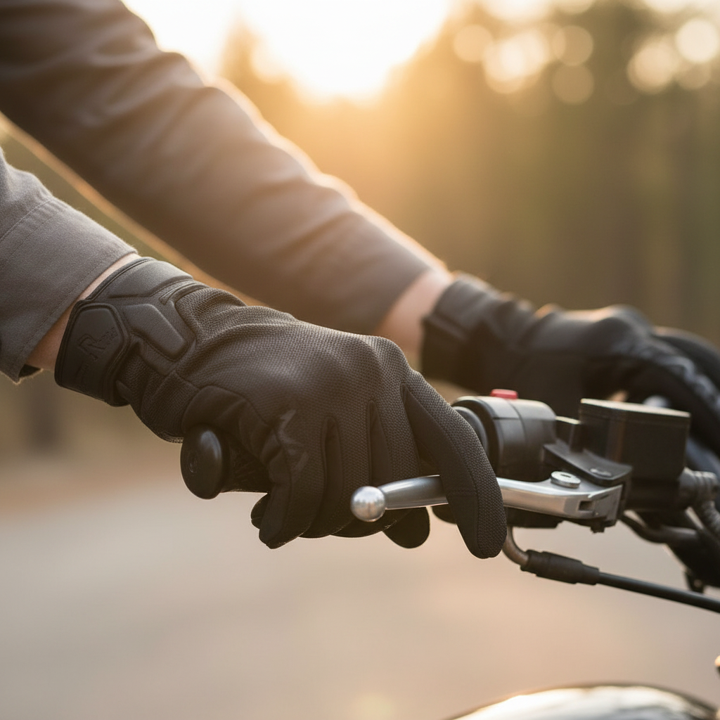 Macna Obtain Leather Nero – Guanti Moto Estivi in Pelle di Capra CE