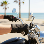 Macna Obtain Leather Nero – Guanti Moto Estivi in Pelle di Capra CE