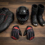 Macna Obtain Leather Rosso/Bianco – Guanti Moto Estivi in Pelle di Capra CE