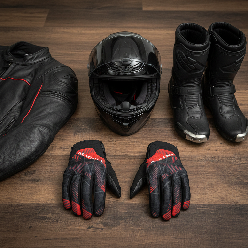 Macna Obtain Leather Rosso/Bianco – Guanti Moto Estivi in Pelle di Capra CE