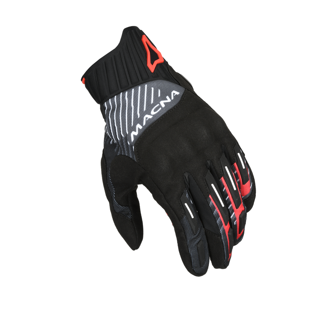 Macna Octar 2.0 Nero/Rosso – Guanti Moto Estivi CE Uomo – vista 1