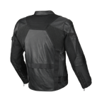 Macna Olsan Nero – Giacca Moto Utility Estiva Pelle e Rete CE Uomo – vista 2