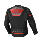 Macna Orcano 2.0 Nero/Rosso - Giacca Moto Estiva in Rete CE Uomo - vista 2