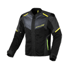 Macna Orcano 2.0 Night Eye Nero/Giallo - Giacca Moto Estiva Riflettente in Rete CE Uomo - vista 3
