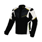 Macna Orcano 2.0 Night Eye Nero/Giallo - Giacca Moto Estiva Riflettente in Rete CE Uomo - vista 1