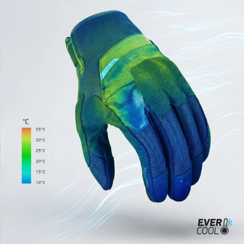 Macna Macna Pelgram Guanti Moto Estivi Evercool™ Nero – CE EN 13594 Ventilati UV Nero Guanti da moto - Moon Bike - Vista 4
