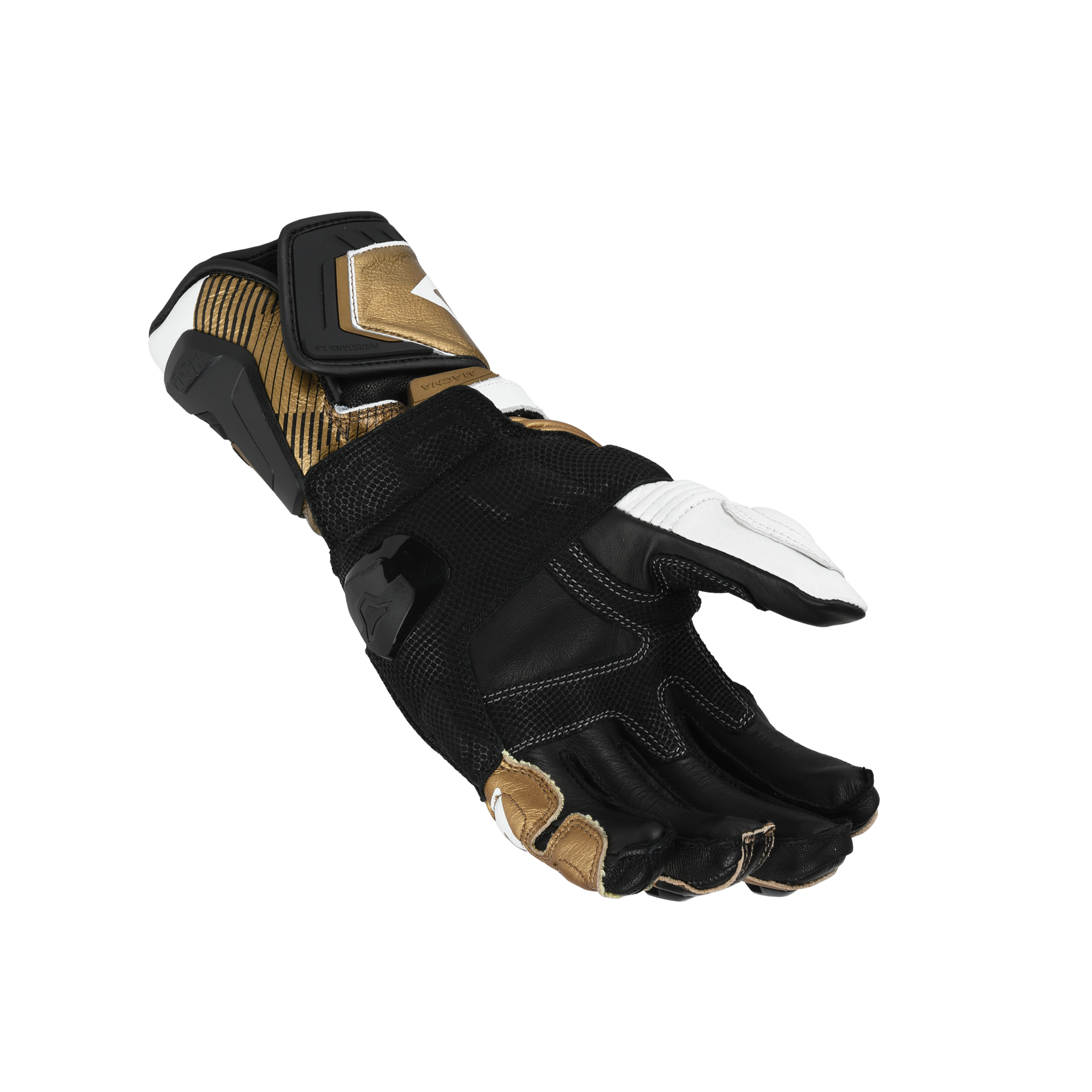 Macna Powertrack 2.0 Nero / Bianco guanti moto