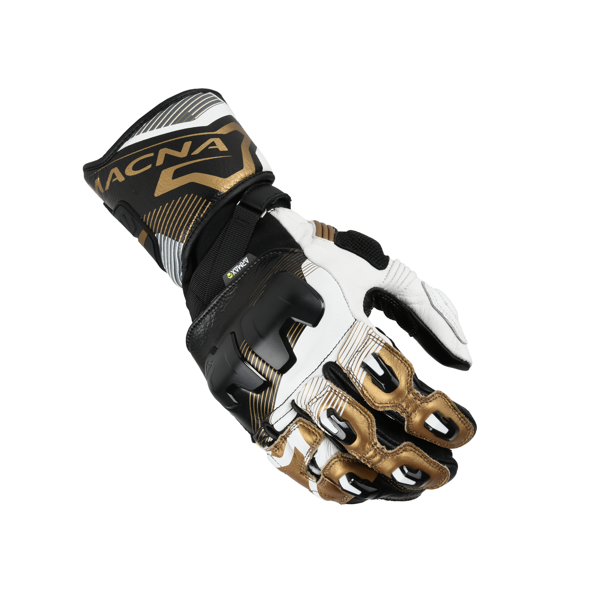 Macna Powertrack 2.0 Nero / Bianco guanti moto