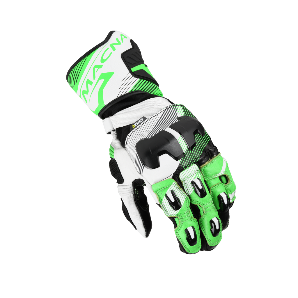 Macna Powertrack 2.0 Nero / Verde guanti moto