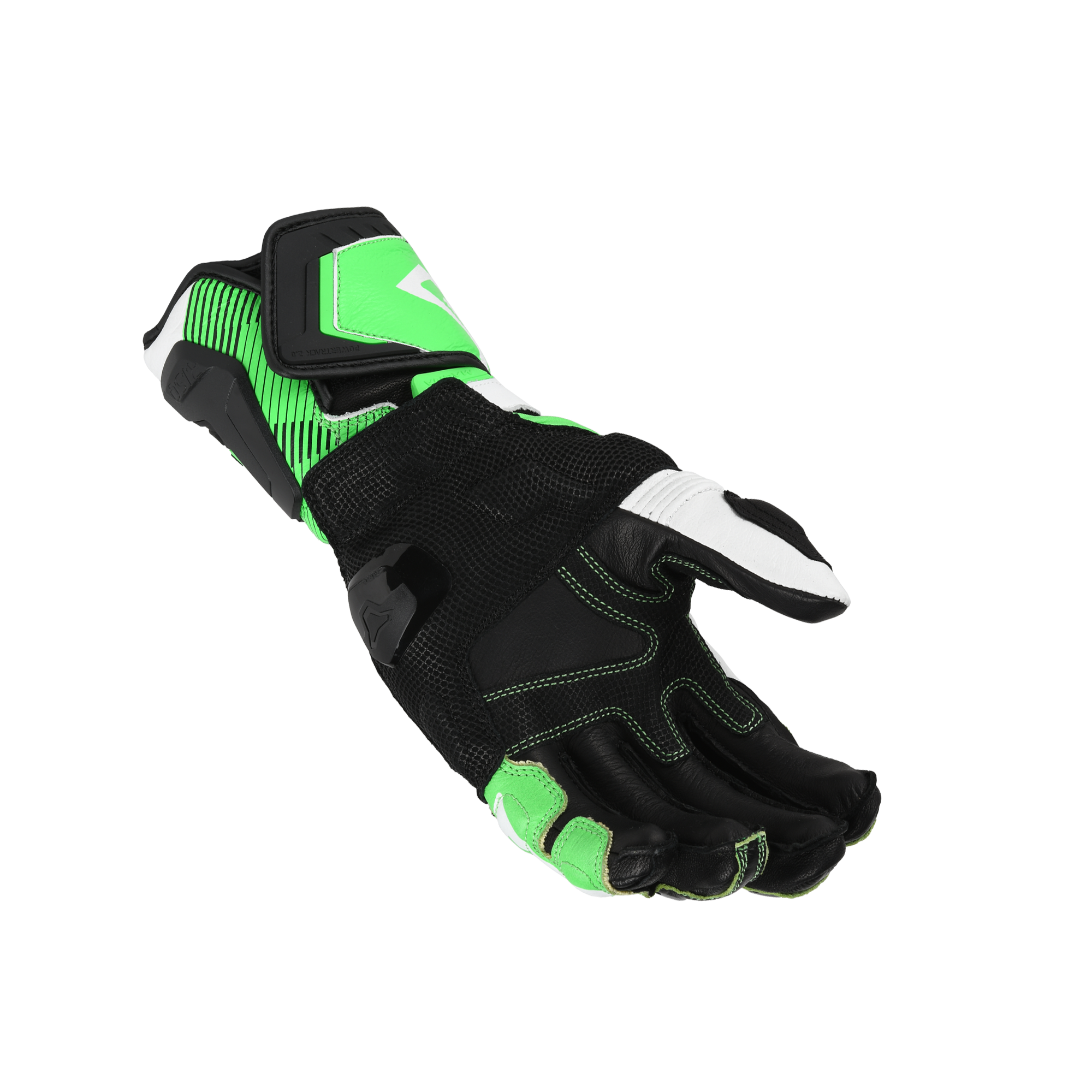 Macna Powertrack 2.0 Nero / Verde guanti moto