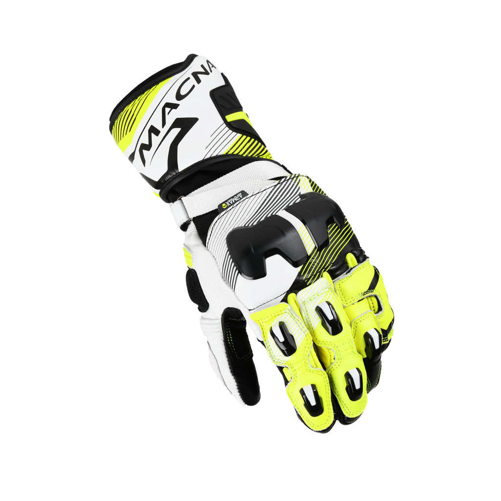 Macna Powertrack 2.0 Nero / Giallo guanti moto