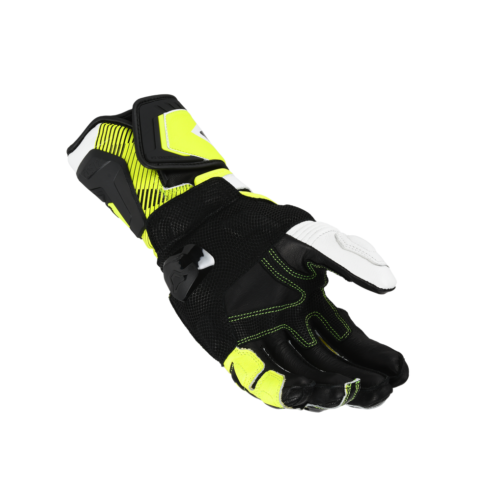 Macna Powertrack 2.0 Nero / Giallo guanti moto